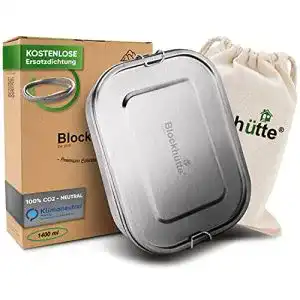 Edelstahl brotdose blockhuette premium edelstahl brotdose i 1400ml