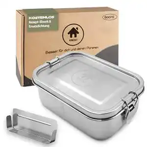 Edelstahl brotdose homeact lunchbox edelstahl auslaufsicher 800ml