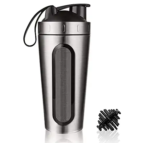 Edelstahl Shaker Manfore für Proteinshakes und Getränke