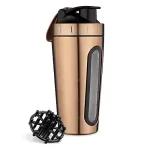 Edelstahl shaker navaris protein shaker flasche aus edelstahl 750ml