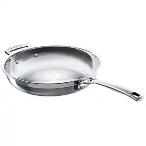 Edelstahlpfanne le creuset unbeschichtete bratpfanne mit gegengriff