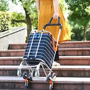 Einkaufstrolley treppensteiger nukdey einkaufswagen mit raedern