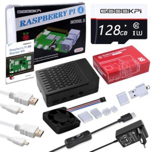 Einplatinencomputer GeeekPi Raspberry Pi 4 8GB Starter Kit mit 128GB