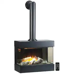 Elektro wandkamin carlo milano elektrokamin mit rohr
