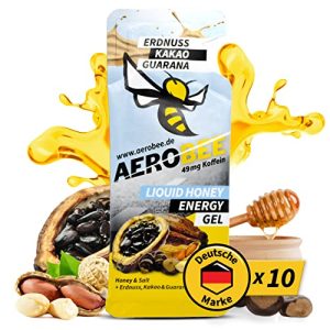 Energiegel AEROBEE Energy Liquid Gel – Erdnuss, Kakao & Guarana