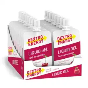 Energiegel dextro energy liquid gel kirsche koffein 18x60ml