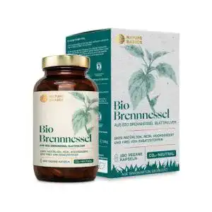 Entwaesserungstabletten nature basics bio brennnessel 180 kaps
