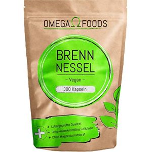 Entwässerungstabletten OMEGA FOODS Brennnessel Kapseln - entwaesserungstabletten omega foods brennnessel kapseln
