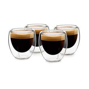 Espresso-Tassen GLASWERK Doppelwandig, Glas (4x70ml)
