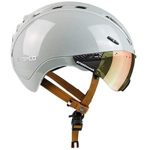 Fahrradhelm mit Visier Casco Roadster Plus Helm inkl. Visier grau