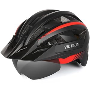 Fahrradhelm mit Visier Victgoal Fahrradhelm MTB Mountainbike Helm
