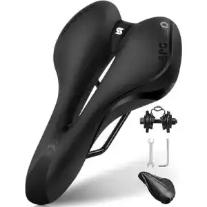Fahrradsattel spgood herren damen bequemer breit weich gel
