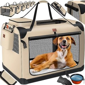 Faltbare Hundebox Lovpet ® Transportbox Hund Katze