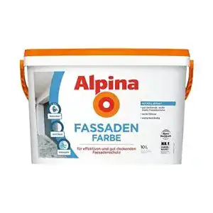 Fassadenfarbe alpina farben gmbh alpina 10 l fassaden farbe weiss