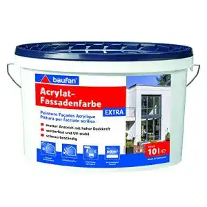 Fassadenfarbe baufan extra 10l weiss
