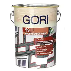 Fassadenfarbe gori 99 holz und 7117 schwedenrot 075 liter