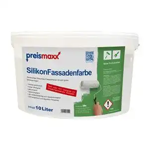 Fassadenfarbe preismaxx silikonharz weiss 10 liter hochwertig