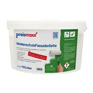 Fassadenfarbe preismaxx wetterschutz weiss 10 liter