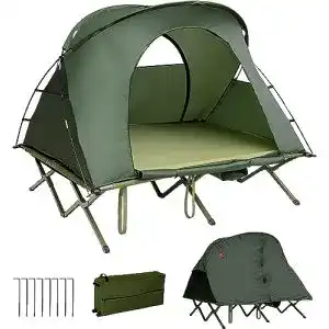 Feldbett mit zelt goplus 4 in 1 campingzelt fuer 2 personen