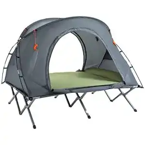 Feldbett mit zelt outsunny campingbett mit zelt erhoehtes feldbett 1