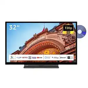 Fernseher mit dvd player integriert toshiba 32wd3c63daw 32 zoll