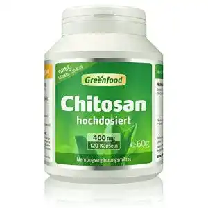Fettbinder greenfood chitosan 400 mg hochdosiert 120 kapseln