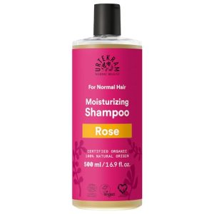 Feuchtigkeitsshampoo Urtekram Rose Shampoo Bio, normales Haar, 500 ml