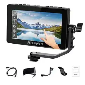Field monitor feelworld f5 pro v4 6 zoll touchscreen 3d lut