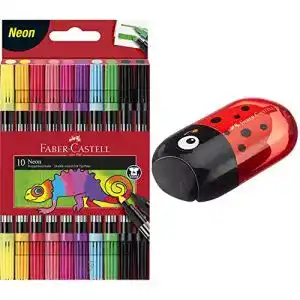 Filzstifte faber castell 151109 doppelfasermaler 10er etui