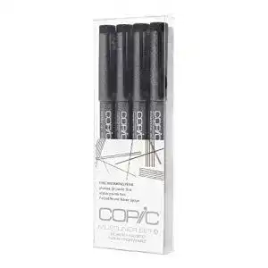 Fineliner copic multiliner feine spitze a4 set schwarz