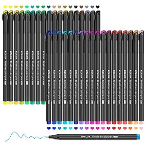 Fineliner Koilox Stifte Set, 36 color Spitze 0,4 mm Filzstift Stifte