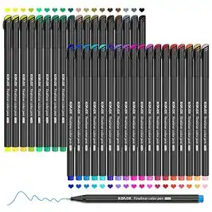 Fineliner koilox stifte set 36 color spitze 04 mm filzstift stifte