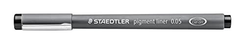 Fineliner Staedtler schwarzer pigment liner, Linienbreite 0,05 mm