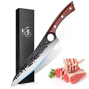 Fleischermesser purple dragon hand geschmiedete kuechenmesser
