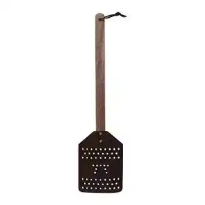 Fliegenklatsche outset 76635 aus akazienholz und leder