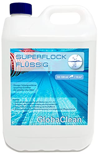 Flockungsmittel (Pool) GlobaClean 5 L Superflock flüssig für Pool