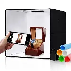 Fotobox stn 25cm faltbare fotostudio 96 leds dimmbare lichtbox