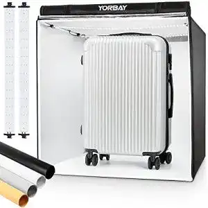 Fotobox yorbay fotostudio set 80 x 80 x 80cm cri 95 led lichtbox