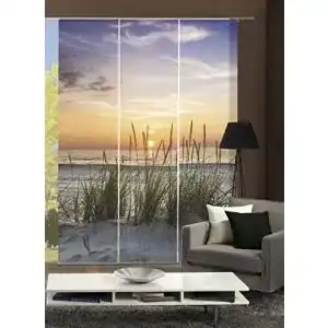 Fotogardinen home fashion digitaldruck schiebevorhang 3er set stoff