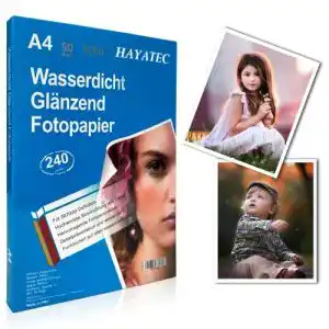 Fotopapier alaskaprint 50 blatt a4 hoch glaenzend tintenstrahldrucker