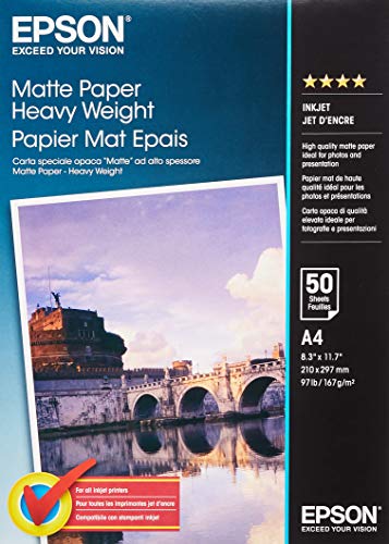 Fotopapier Epson C13S041256 Matte Heavyweight Papier Inkjet 167 g
