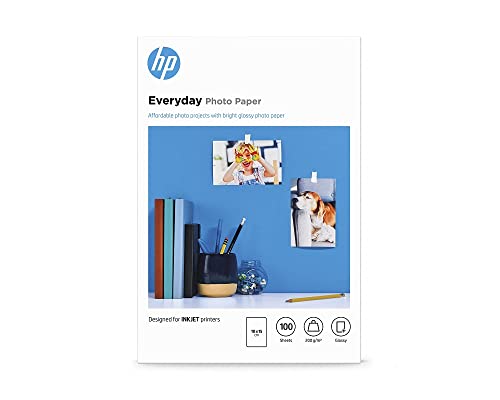 Fotopapier HP Everyday-, glänzend, 200 g/m2, 10 x 15 cm, 100 Blatt