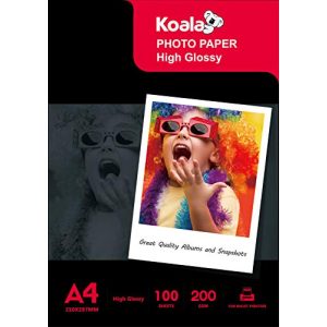 Fotopapier Koala Inkjet Hochglänzend DIN A4, 200 g/m², 100 Blatt