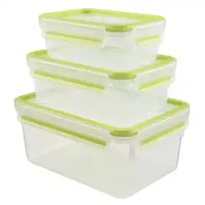 Frischhaltedose emsa 515585 food clip close 3 tlg set plastik