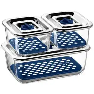 Frischhaltedose wmf top serve glas set 3 tlg aufschnittbox glas