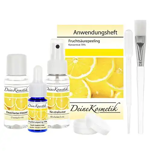 Fruchtsäurepeeling 2,5-70% mit 0,5 pH für die Hautpflege