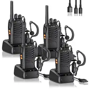 Funkgeraete jucjet 4 stueck 88e walkie talkie 2023 upgraded version