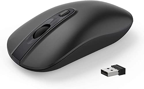 Funkmaus cimetech Kabellose Maus, 2.4GHz Leise Ergonomisch mit USB