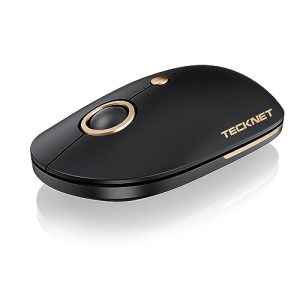 Funkmaus TECKNET Kabellose Maus, SILENT Bluetooth Maus mit 2,4 GHz BT