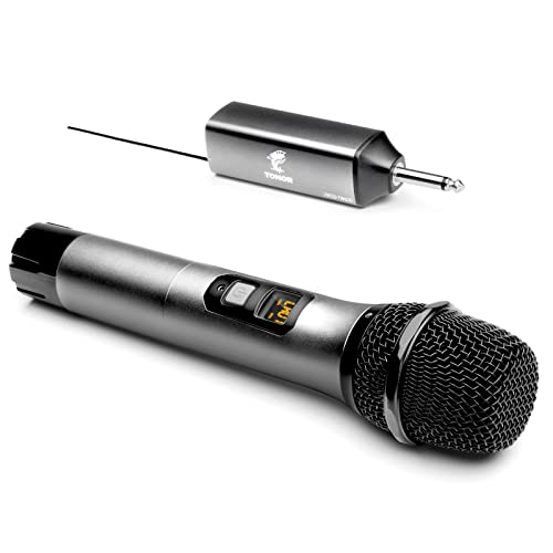 Funkmikrofon TONOR Drahtloses Mikrofon, UHF Metall Kabellos